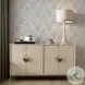 Whitmore Azure Alabaster And Brassy Champagne Credenza