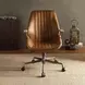 Hamilton Coffee Leather Upholstered Swivel Office Chair