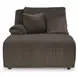Top Tier Chocolate 4 Piece Modular Reclining Sectional with Chaise