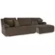 Top Tier Chocolate 3 Piece Modular Reclining Sectional with RAF Chaise