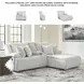 Top Tier Alloy Modular Reclining 3 Piece Sectional Sofa with RAF Chaise