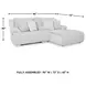 Top Tier Alloy Modular Reclining 3 Piece Sectional Sofa with RAF Chaise