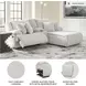 Top Tier Alloy Modular Reclining 3 Piece Sectional Sofa with RAF Chaise