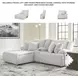 Top Tier Alloy Modular Reclining 3 Piece Sectional Sofa with LAF Chaise