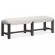 Foxrun Hollow Cream Upholstered Dining Bench