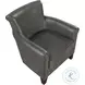 Braintree Gray Leather Accent Chair