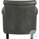 Braintree Gray Leather Accent Chair