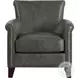 Braintree Gray Leather Accent Chair