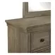Hillcrest Camel Beige 7 Drawer Dresser and Rectangular Mirror