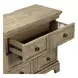 Hillcrest Camel Beige 3 Drawer Bedside Chest with USB Charging