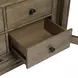 Hillcrest Camel Beige 2 Glass Door Display Cabinet with LED