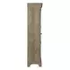 Hillcrest Camel Beige 2 Glass Door Display Cabinet with LED