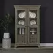Hillcrest Camel Beige 2 Glass Door Display Cabinet with LED