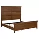 Carolina Park Amber Brown King Panel Bed