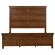 Carolina Park Amber Brown King Panel Bed