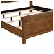Carolina Park Amber Brown Queen Panel Bed