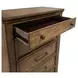 Carolina Park Amber Brown 5 Drawer Chest