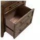 Carolina Park Amber Brown 3 Drawer Nightstand with USB Charging