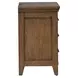 Carolina Park Amber Brown 3 Drawer Nightstand with USB Charging