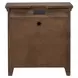 Carolina Park Amber Brown 3 Drawer Nightstand with USB Charging