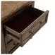 Carolina Park Amber Brown 3 Drawer Nightstand with USB Charging