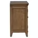 Carolina Park Amber Brown 2 Door Bedside Chest with USB Charging