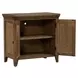 Carolina Park Amber Brown 2 Door Bedside Chest with USB Charging