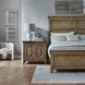 Carolina Park Amber Brown 2 Door Bedside Chest with USB Charging