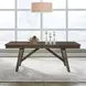 Carolina Park Amber Brown 102" Extendable Rectangular Dining Table