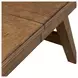 Carolina Park Amber Brown 102" Extendable Rectangular Dining Table