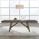 Carolina Park Amber Brown 102" Extendable Rectangular Dining Table