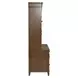 Carolina Park Amber Brown 66" Credenza with Hutch and LED