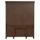 Carolina Park Amber Brown 66" Credenza with Hutch and LED