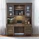 Carolina Park Amber Brown 66" Credenza with Hutch and LED
