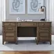 Carolina Park Amber Brown 66" Executive Desk