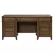 Carolina Park Amber Brown 66" Executive Desk