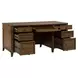 Carolina Park Amber Brown 66" Executive Desk
