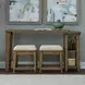 Carolina Park Amber Brown Rectangular Console Table