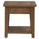 Carolina Park Amber Brown Rectangular End Table