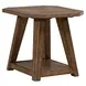 Carolina Park Amber Brown Octagonal End Table