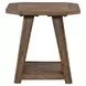 Carolina Park Amber Brown Octagonal End Table