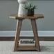 Carolina Park Amber Brown Octagonal End Table