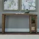 Carolina Park Amber Brown Rectangular Console Table