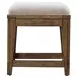 Carolina Park Textured Cream Upholstered Console Stool