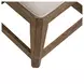 Carolina Park Textured Cream Upholstered Console Stool
