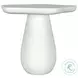 Perth Off White 17" Cloud Shape Top Side Table