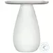 Perth Off White 20" Cloud Shape Top Side Table