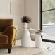 Perth Off White 20" Cloud Shape Top Side Table