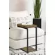 Beck Black And Antique Nutmeg C Shape Snack Table