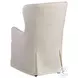 Laguna Linen White Aliso Performance Fabric Upholstered Host Chair by Barclay Butera